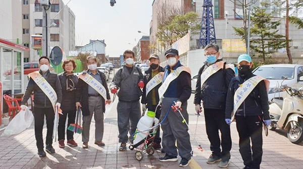 의왕시 소상공인연합회, 부곡도깨비시장상인회 방역